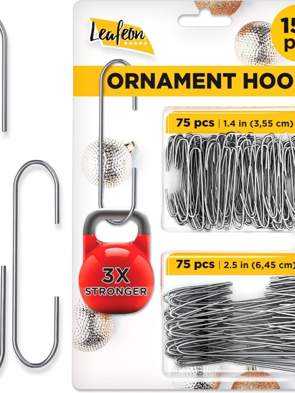 150 Pack Christmas Ornament Hooks – Great Xmas Ornament Hangers for Christmas Tr